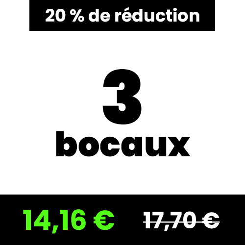 3 bocaux