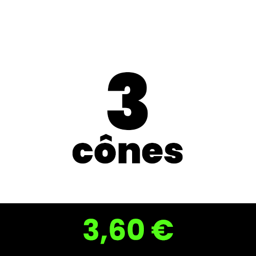 3 cônes