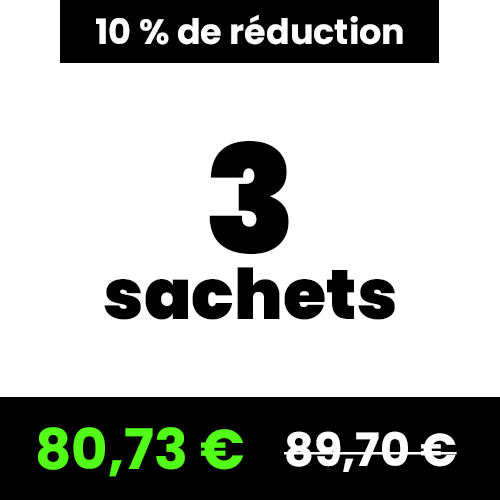 3 sachets